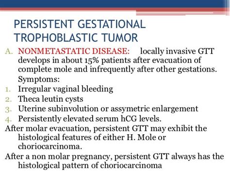 Gestational Trophoblastic Diseases