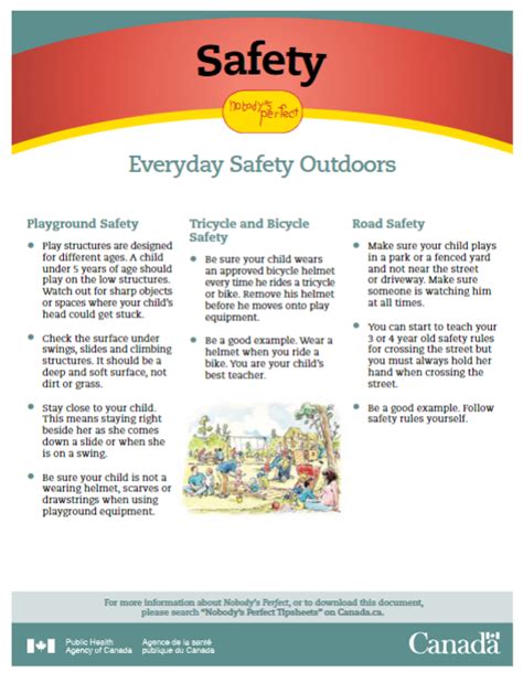 Nobody’s Perfect Tip Sheets - Safety: Everyday Safety Outdoors ...