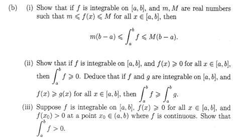 Solved I Show That If F Is Integrable On A B And M M Chegg