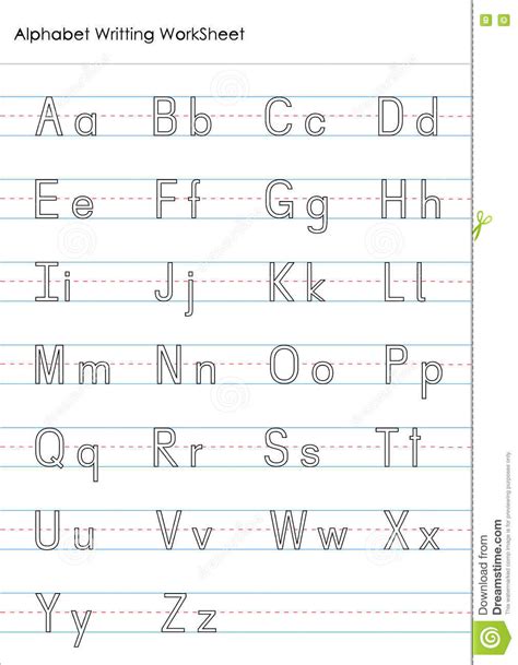 Alphabet Writing Worksheets — db-excel.com