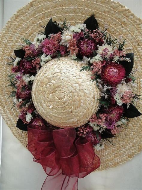 10 Ideas Que Puedes Hacer Con Flores Secas Dried Flowers Straw Hat