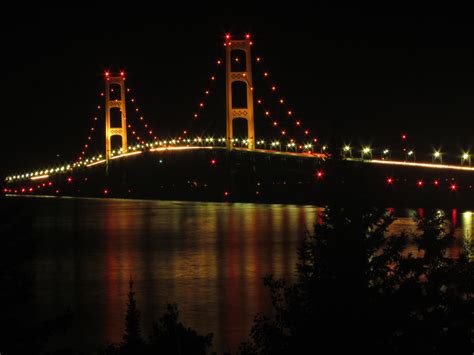 Mackinac Bridge at night. by Ray-D on DeviantArt