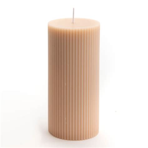 Bougie Strie Grand modèle nude lot de