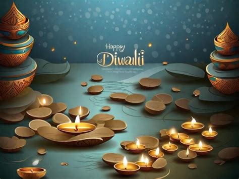 Premium AI Image | Diwali Lit Candles On A Table Finest Abstract Backdrop