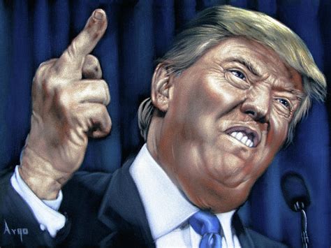 Donald John Trump Finger Painting by Argo - Fine Art America