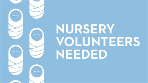 Nursery Volunteers Needed - Graphics for the Church