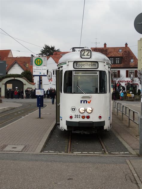 Rnv D Wag Gt Am In Eppelheim Endhaltestelle Bahnbilder De