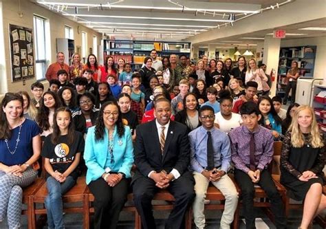 Vip Lt Gov Justin Fairfax Tours Walker Grant Middle School