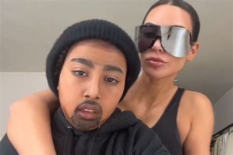 Kim Kardashian Helps Daughter North Transform Into Dad Kanye West