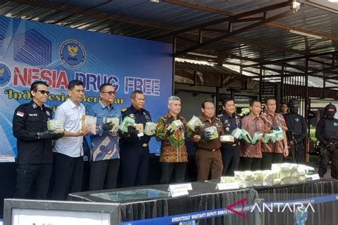 Bnn Musnahkan Kg Barang Bukti Narkotika Berupa Sabu Hingga Ganja