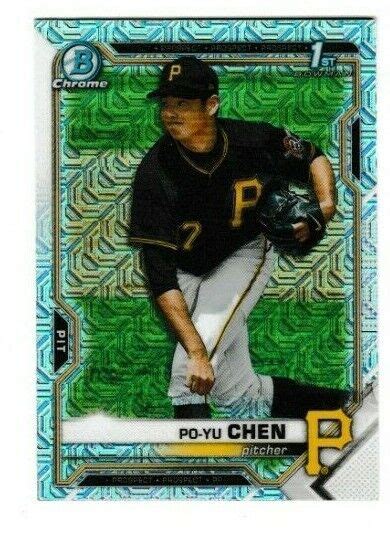 2021 Bowman Chrome PO YU CHEN 1st Bowman Mojo Refractor BCP223