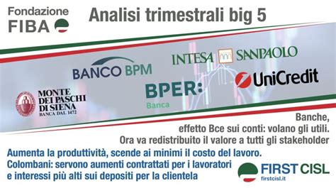 Banche Effetto Bce Sui Conti Volano Gli Utili Colombani Ora Va