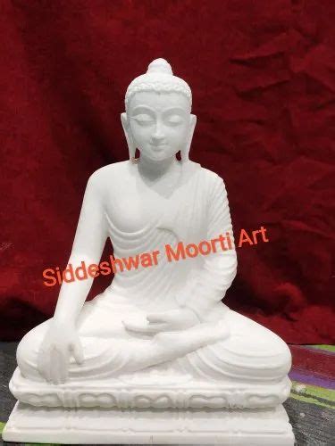 Handmade Plain White Marble Buddha Statue At Rs 46001 In Jaipur Id