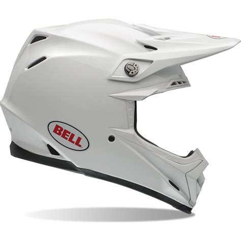 Bell Moto 9 Solid White Motocross Helmet Cross Enduro Mx Off Road