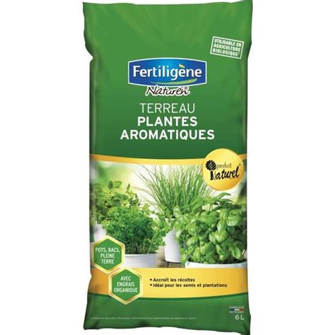 FERTILIGÈNE Terreau plantes aromatiques 6L Cdiscount Jardin