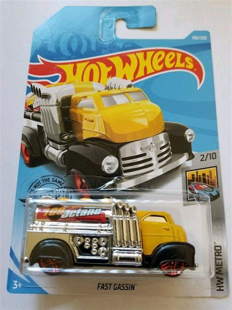 Amazon Hot Wheels 2019 Hw Metro Fast Gassin Yellow 190 250 Toys Games