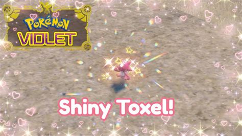 Shiny Hunting In Pokemon Scarlet Violet My First Shiny Toxel YouTube