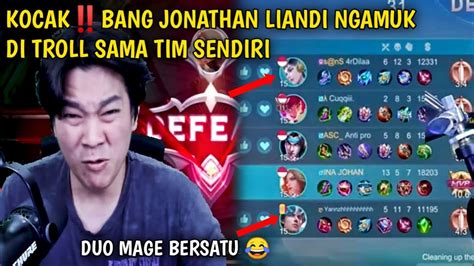 Momen Jonthan Liandi Ngamuksampai Monitor Nya Rusak Mobile Legends