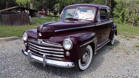 1948 Ford Super Deluxe V8 2 Door Sedan In Monsoon Maroon YouTube