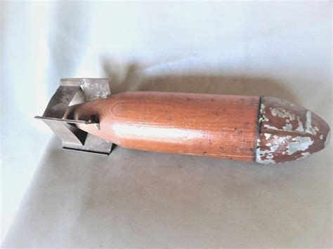 Vintage WW2 U.S. Military Wooden Bomb bomblet signal drift, night, mark ...