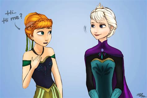 Anna and Elsa by sorrowofdestiny on DeviantArt