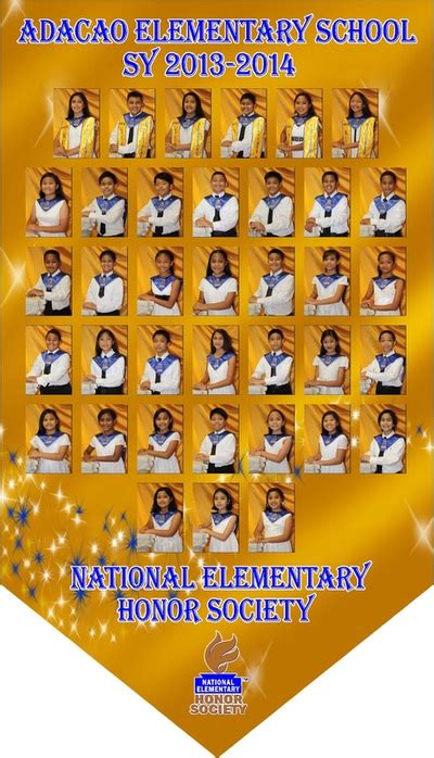 National Elementary Honor Society Nehs Adacao Elementary School