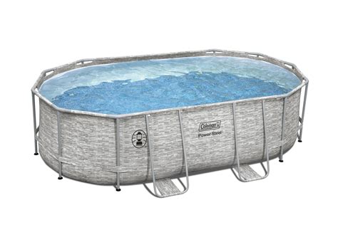 Coleman Power Steel 16 X 10 X 48 Oval Above Ground Pool Set