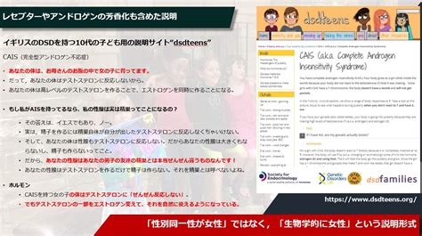 ネクスdsdジャパン🌱日本性分化疾患患者家族会連絡会【男女にある体の性の様々なカタチ】 On Twitter 【女性の 体の多様性】 アンドロゲン不応症女性 Ais女性 Ar遺伝子