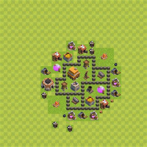 coc th4 base 1