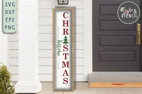 Christmas Porch Sign Svg Christmas Svg Vertical Sign Bundle