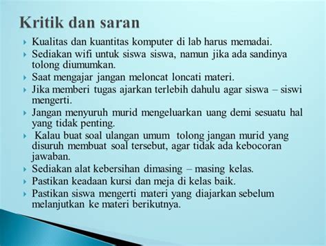 Contoh Kritik Dan Saran Untuk Dosen 49 Koleksi Gambar