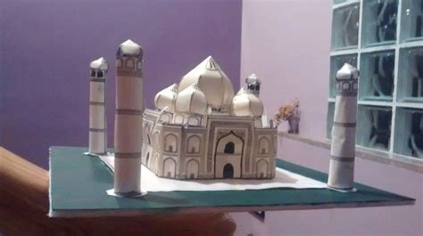 Maqueta Taj Mahal En Papel Taj Mahal Sobres De Papel Maquetas