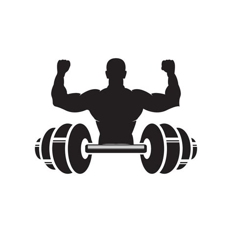 Fitness And Weightlifting Logo Vector Illustration Symbol