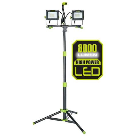 Powersmith Lumen Dual Head Led Work Light With In Adjustable