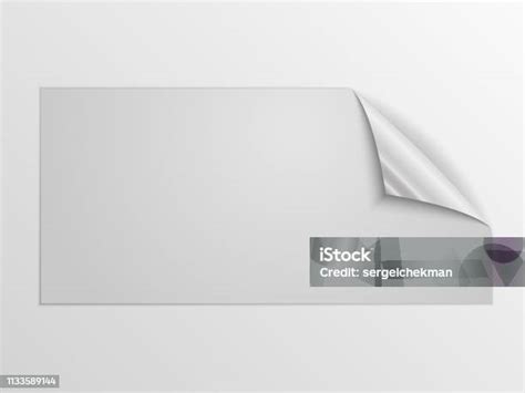 Paper Square Sticker Vector Illustration Stock Illustration Download