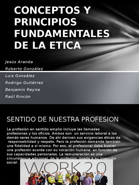 Conceptos Y Principios Fundamentales De La Etica