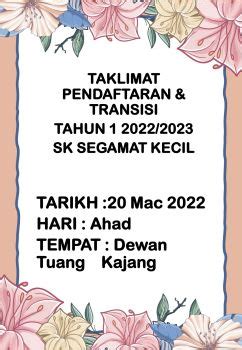 Buku Program Taklimat Pendaftaran Tahun G Flip