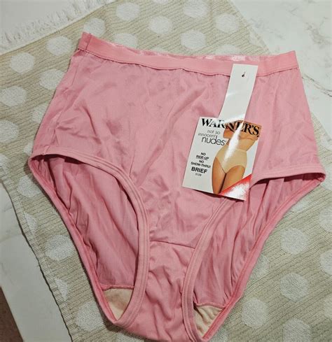 New With Tags Womens Sz Warners Panty Brief Pink Not So Innocent