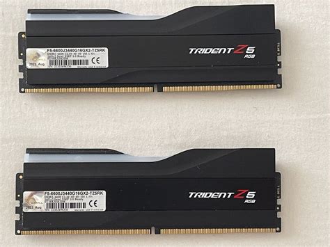 G Skill Trident Z5 RGB DDR5 Kit 32 GB 2 X 16 GB F5 6600J3440G16GX2