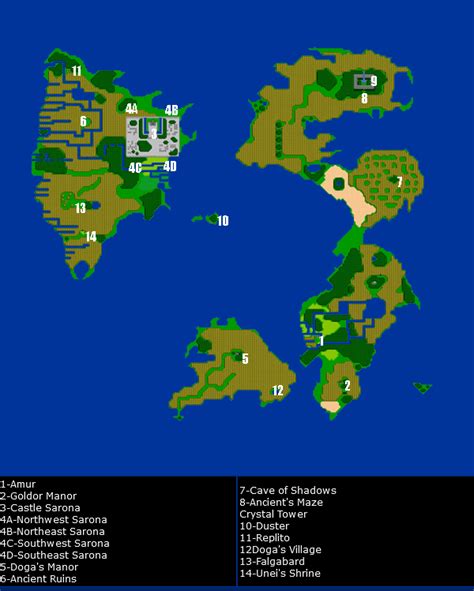 Final Fantasy Iii Pixel Remaster World Map After Water 55 Off