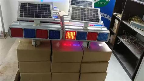 Battery Operated Road Safety Strobe Light Led Solar Powered Traffic