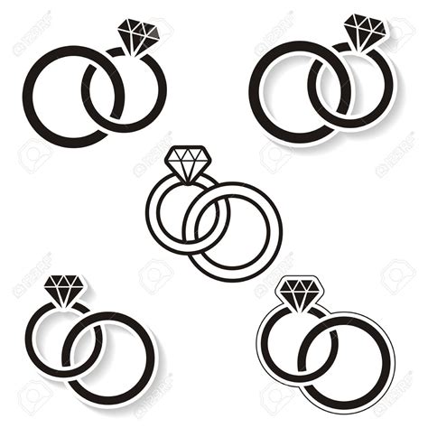 Interlocking Wedding Rings Drawing At Explore