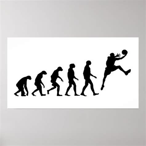 Evolution of Basketball Poster | Zazzle.com