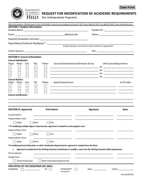 Fill Free Fillable Forms University Of Hawaii At Hilo