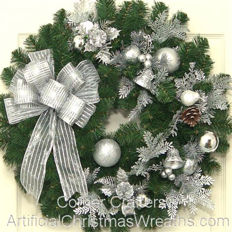 SILVER BELLS CHRISTMAS WREATH | ArtificialChristmasWreaths.com ...