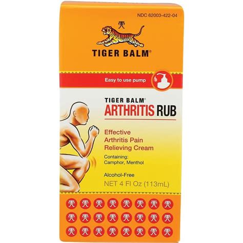 Tiger Balm Arthritis Rub 4 fl oz Cream - Swanson Health Products