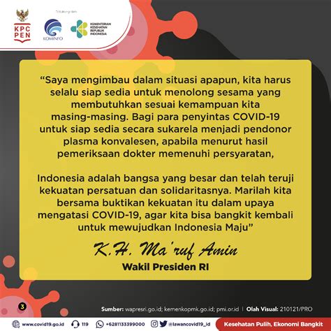 Ayo Dukung Gerakan Nasional Donor Plasma Konvalesen