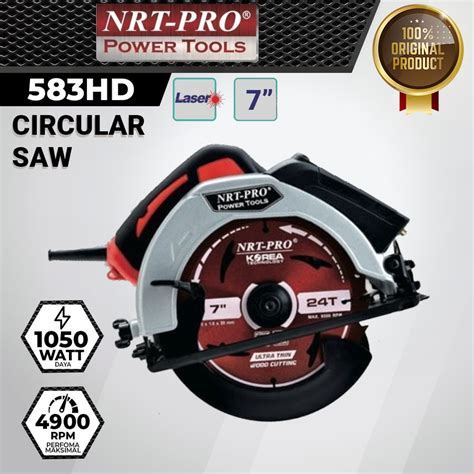 Jual NEW NRT PRO 583 HD Circular Saw 7 Inch LASER Mesin Gergaji Potong