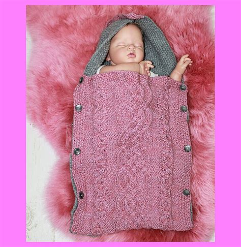 KNITTING PATTERN For Baby Sleeping Bag Cocoon Papoose Etsy