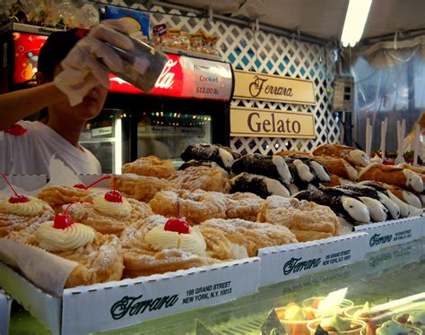 Ferrara's Bakery display during the San Gennaro Festival, Little Italy